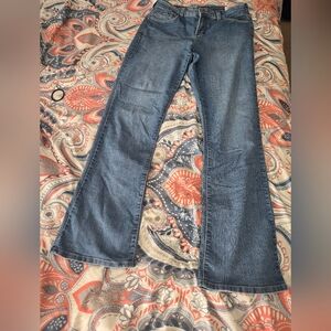NYDJ Bootcut Size 12 Blue Jeans. Has Some Wear See Description and Photos.